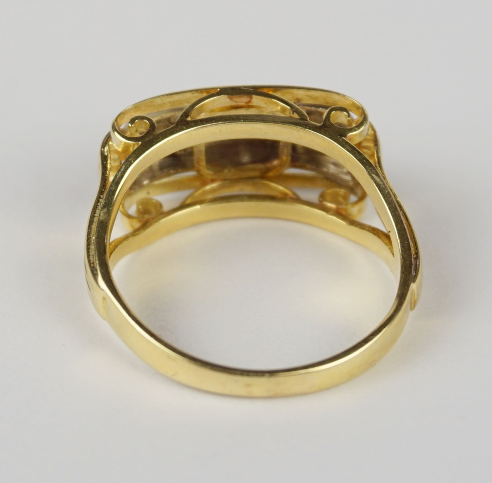 Diamant-Brillant-Ring, 585er Gold, Gew.4,92g - Bild 3 aus 3
