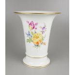 Trichtervase mit Blumenbukett, Meissen, 2.Hälfte 20.Jh.