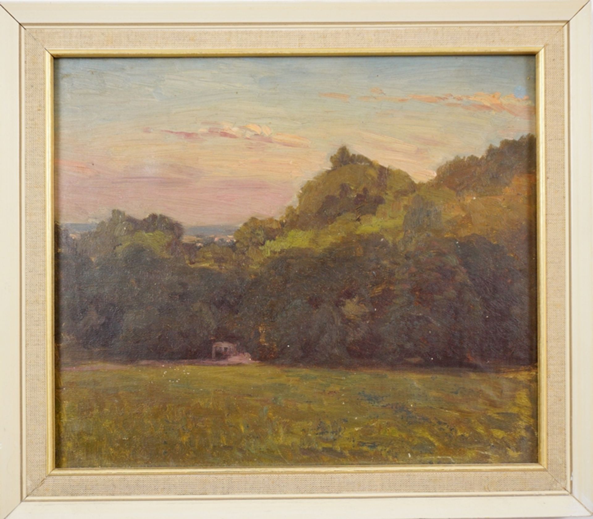 attr. Uwe Wendler (1945, Wiederitzsch/Leipzig - 2022, Magdeburg), "Bewaldete Landschaft", Öl/Hartfa - Image 2 of 3