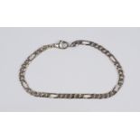 Figaroarmband, 925er Silber