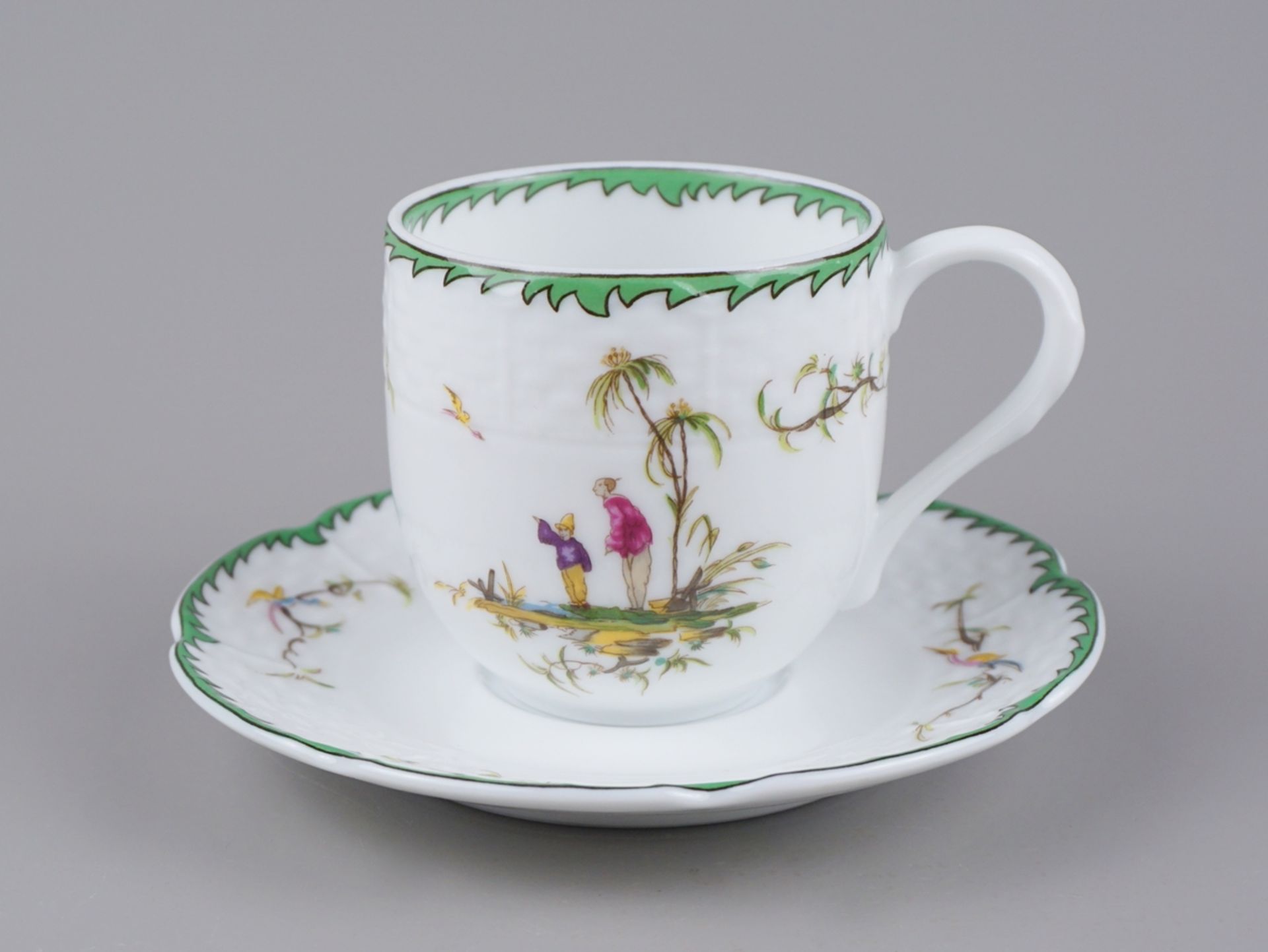 Mokkatasse mit Ut., Chinoiserie, Raynaud&C°, Limoges, Frankreich