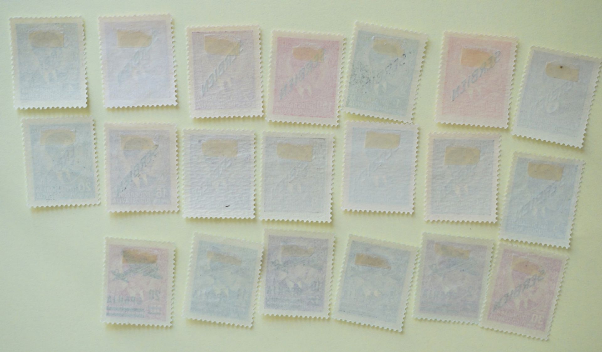 Serbien, Neuauflage der Freimarken von Jugoslawien, 02.06.1941, Flugpostmarken, 05.07.1942 - Bild 2 aus 2