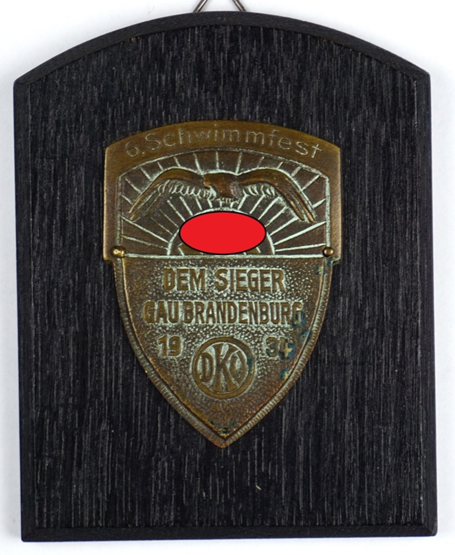 DKV-Plakette "Dem Sieger Gau Brandenburg" 1934