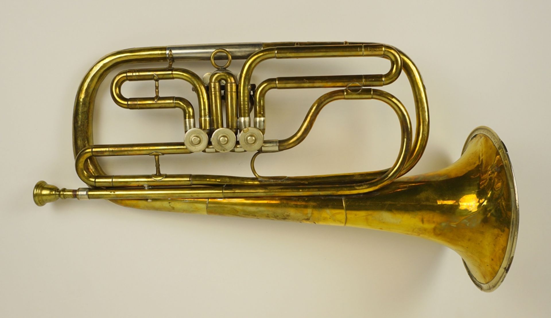 Tuba, L. Faßmann, Magdeburg, Messing - Bild 2 aus 5