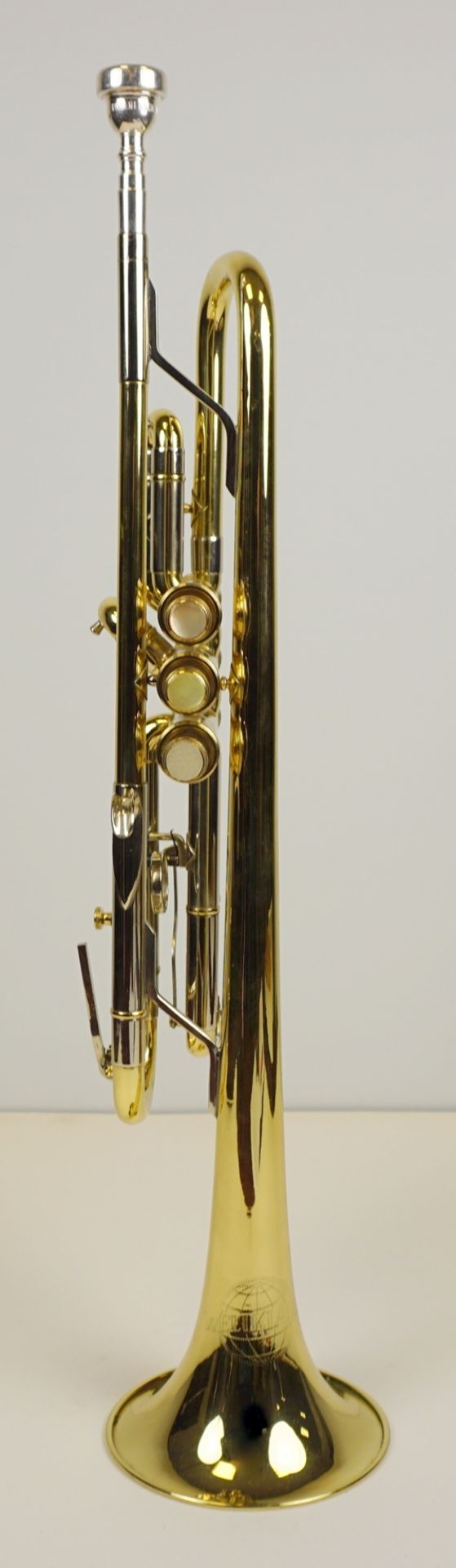 Trompete, Weltklang, Messing, Länge ca. 55cm - Bild 2 aus 5