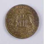Dt.Kaiserreich, 3 Mark 1912, J, Freie und Hansestadt Hamburg, 900er Silber