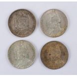 Dt.Kaiserreich, 4x 2 Mark, 1901, 200 Jahre Preussen, 900er Silber