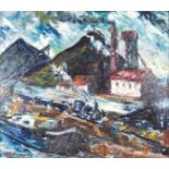 H. Wyants?, "Industriehafen", 20. Jh., Öl/Hf.