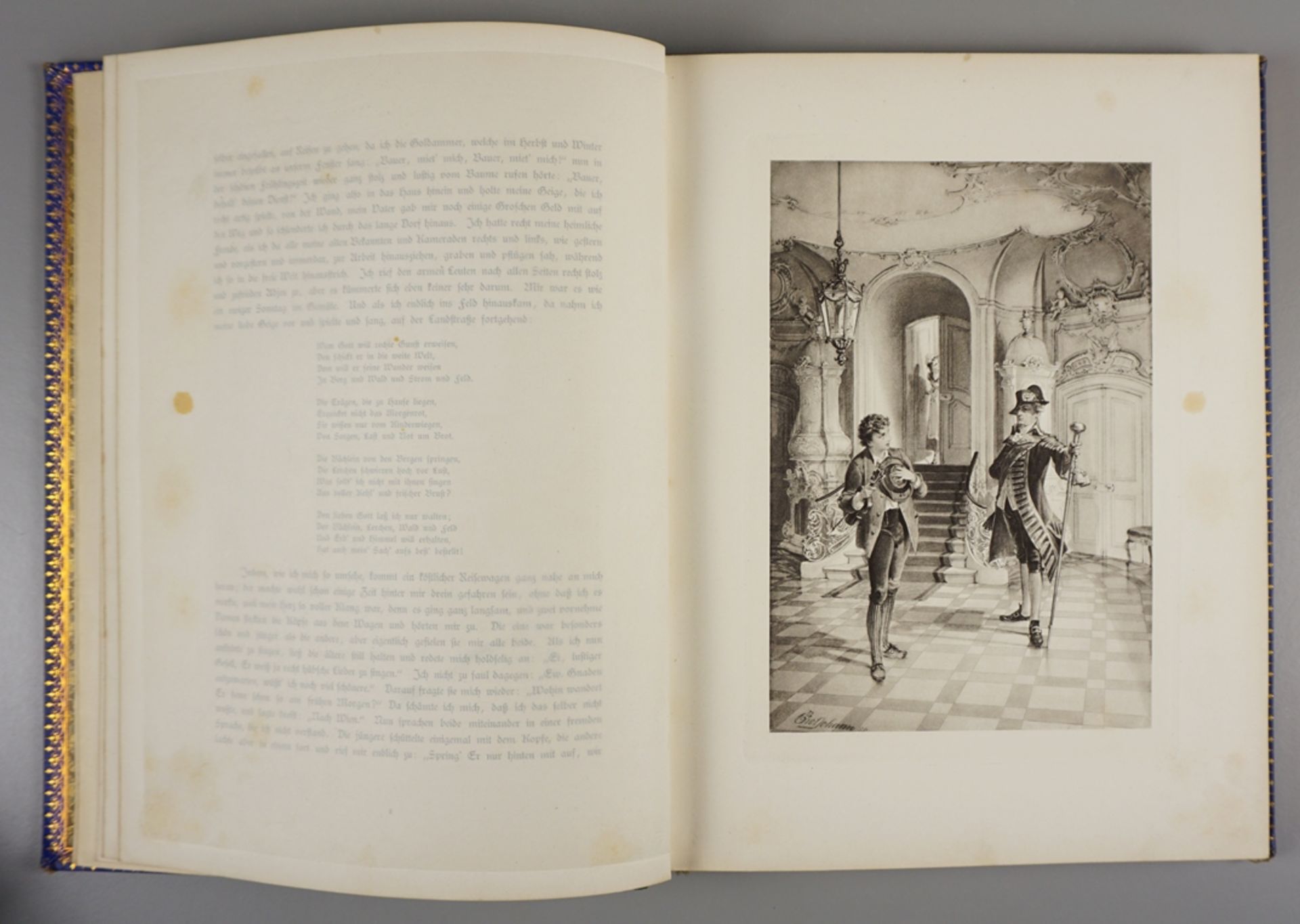 Aus dem Leben eines Taugenichts, Novelle von Joseph Freiherrn von Eichendorff, 1886 - Bild 2 aus 3