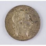 Österreich, 1 Florin 1879 (Österreichisch-Ungarischer Gulden ), Franz Joseph I., 900er Silber