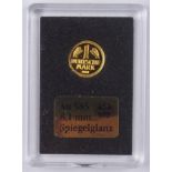 1 Deutsche Mark, Miniatur-Gedenkprägung, 585er Gold