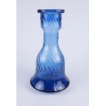 Vase aus Blauglas, 19.Jh.