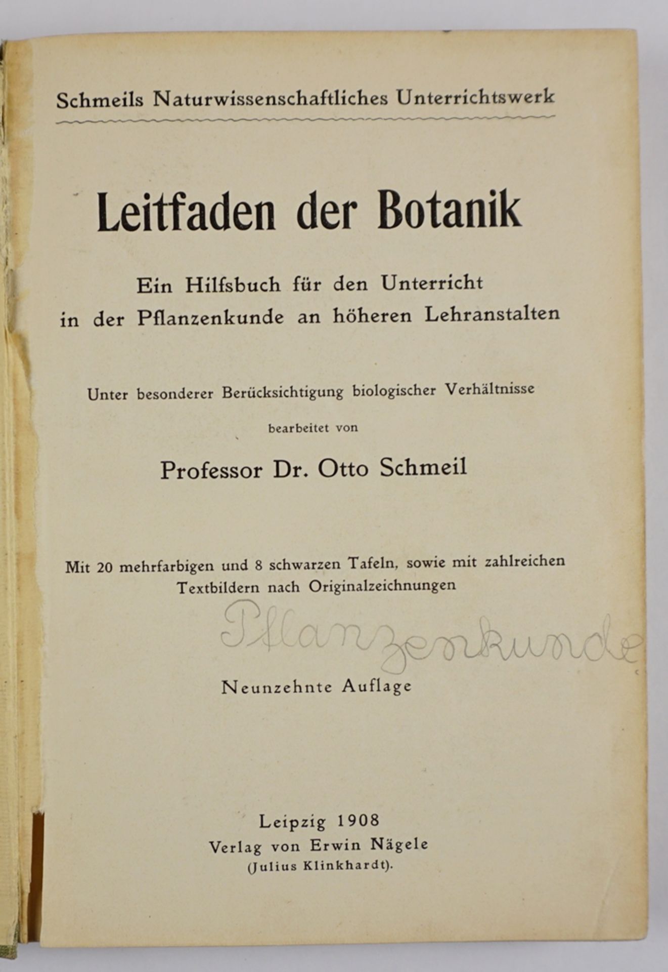 Leitfaden der Botanik, 1908 und Leitfaden der Zoologie, 1906 - Bild 3 aus 8