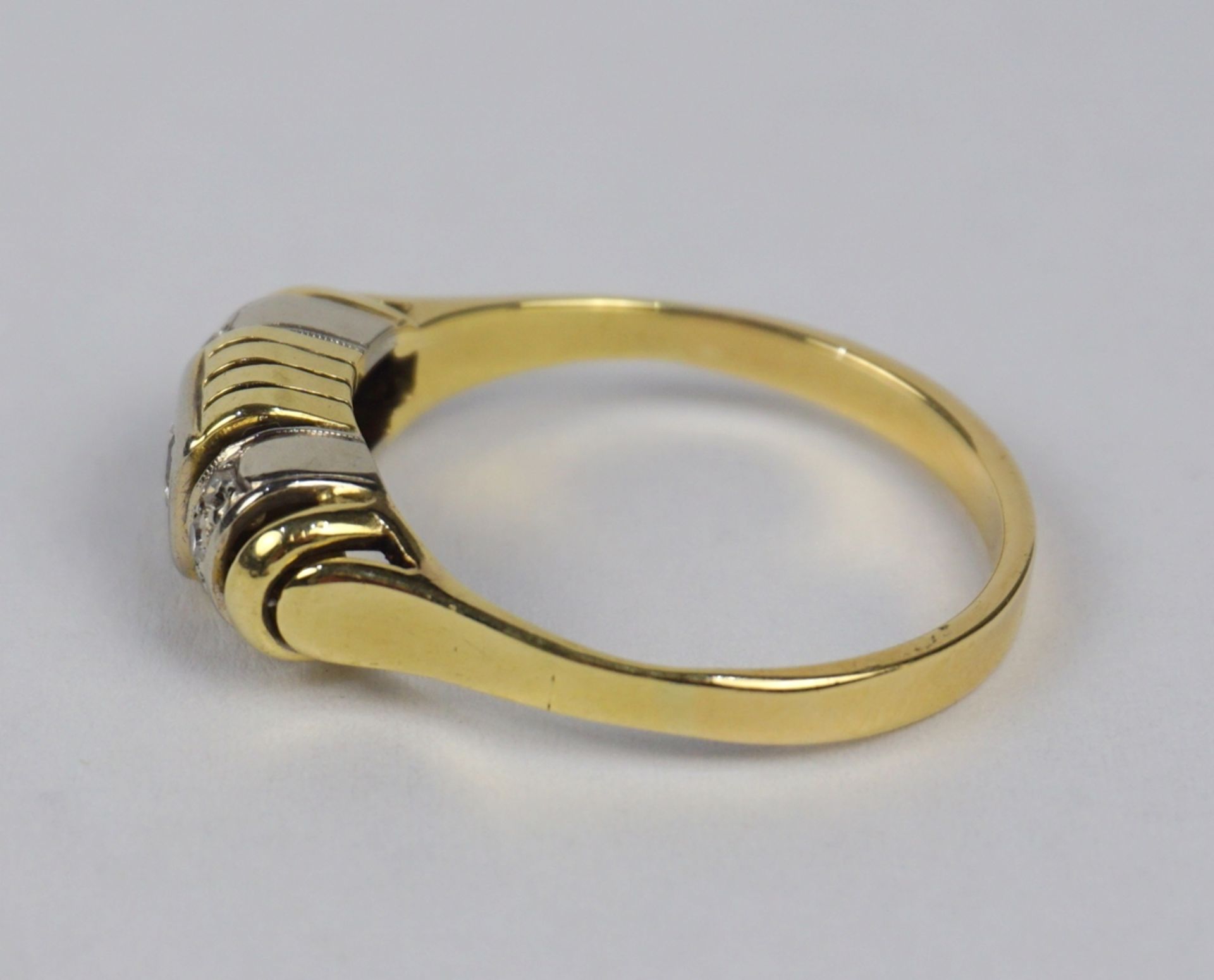 Diamant-Brillant-Ring, 585er Gold - Bild 2 aus 2