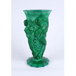 Vase "Weinlese" aus der Kollektion INGRID der ehemaligen Glasmanufaktur von Curt Schlevogt in Gablo