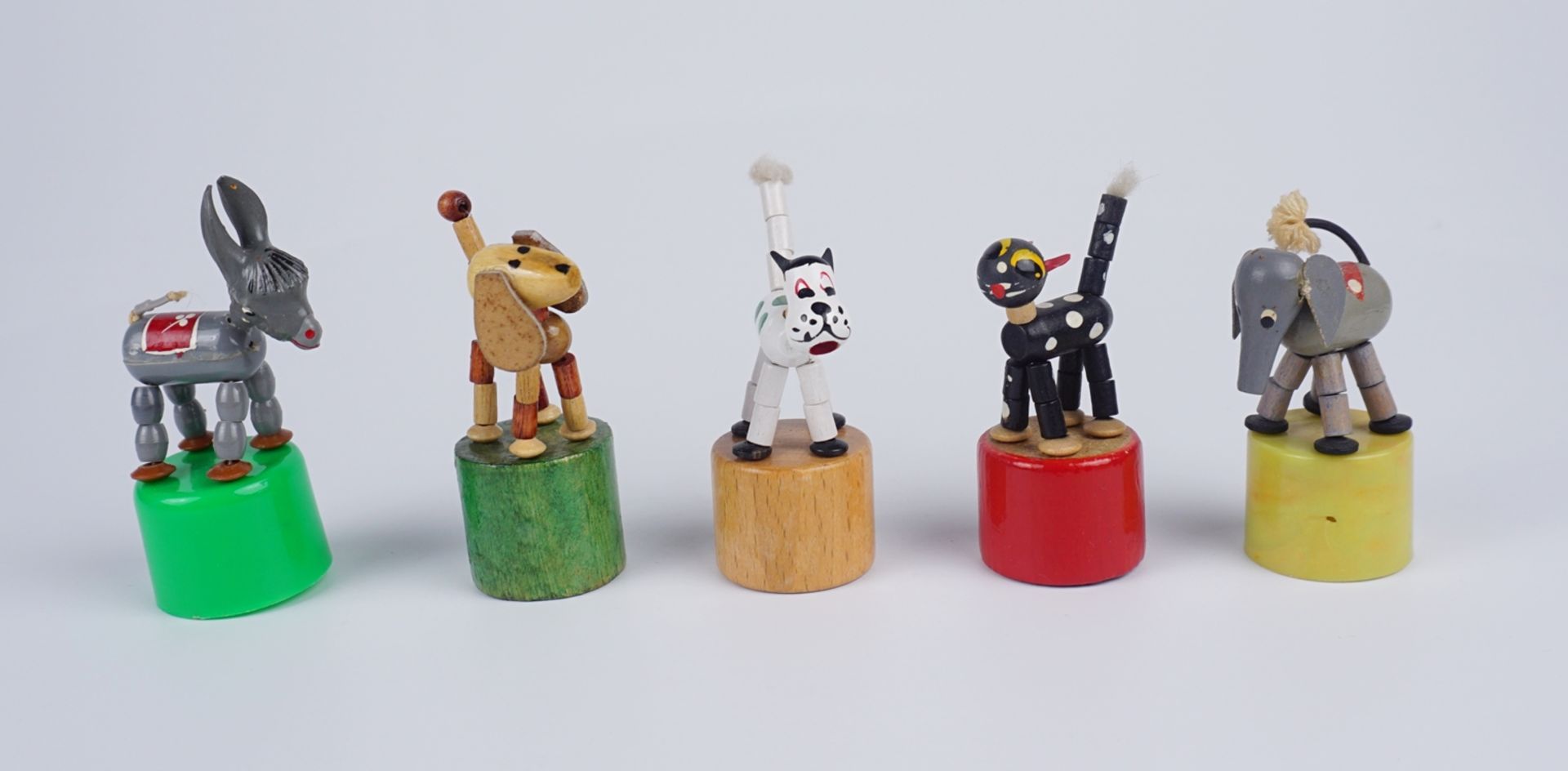 5 Wackelfiguren, Tiere, u.a. WARA