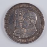 2 Mark 1909, 500. Jahrestag der Gründung der Universität Leipzig, Sachsen, 900er Silber