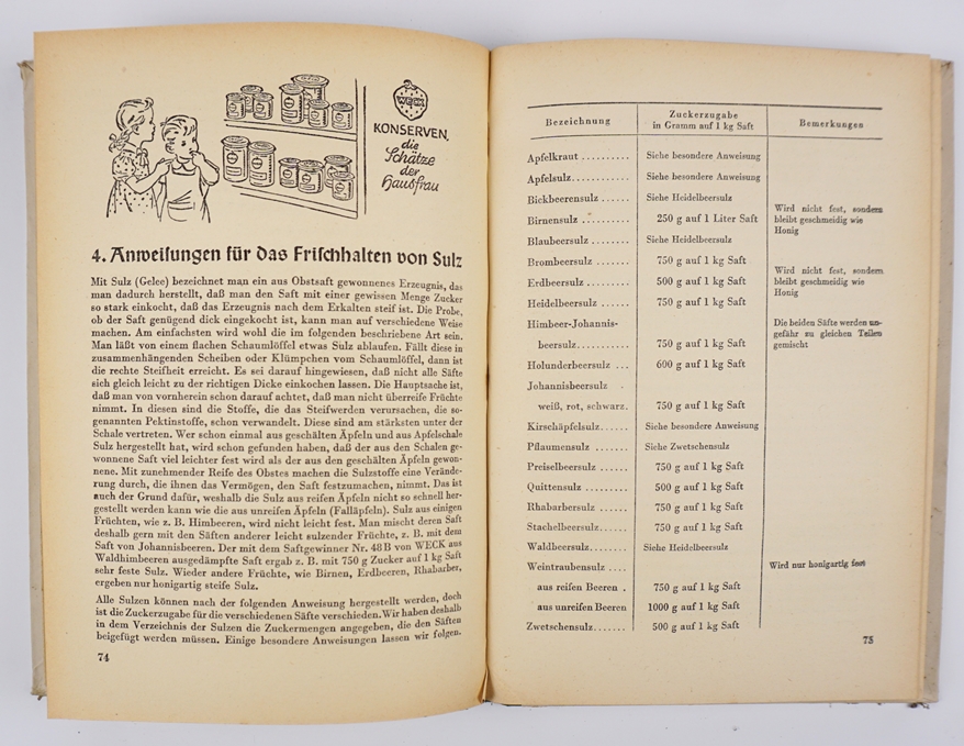2 Bücher, Gesund durchs Obst und WECK- Anleutungen für das Einkochen, 1950er/1960er Jahre - Image 3 of 3