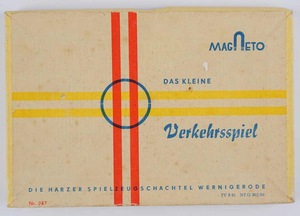 "Das kleine Verkehrsspiel", MAGNETO, Nr.247, Harzer Spielzeugschachtel Wernigerode, 1950er/1960er J - Image 2 of 2