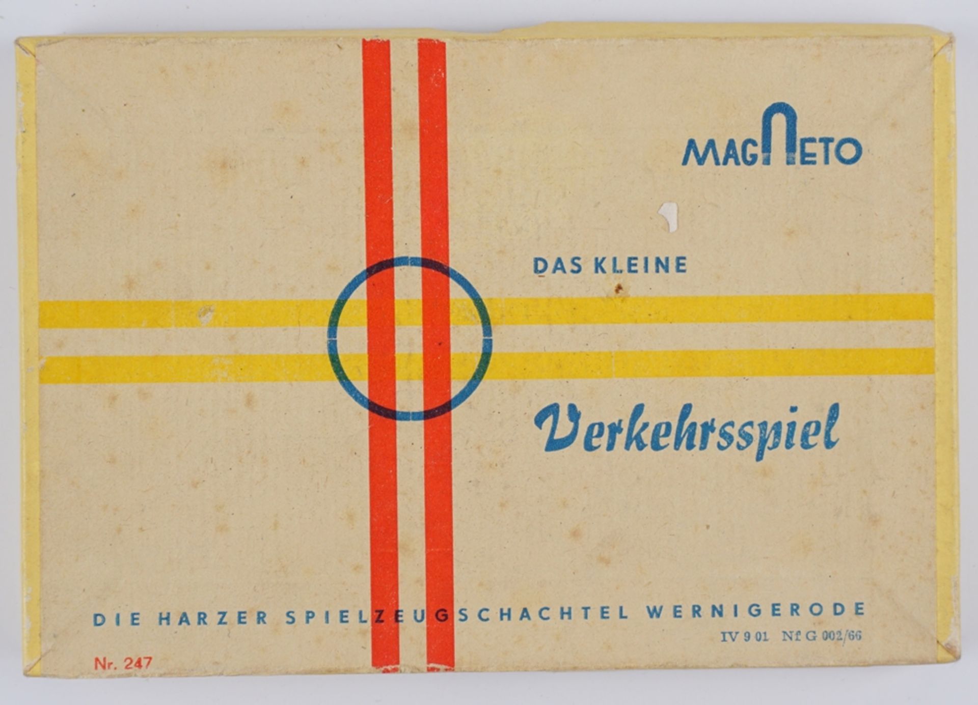 "Das kleine Verkehrsspiel", MAGNETO, Nr.247, Harzer Spielzeugschachtel Wernigerode, 1950er/1960er J - Bild 2 aus 2