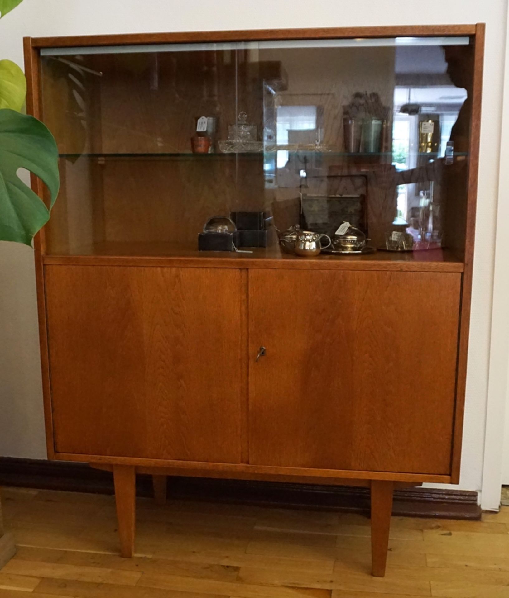 Vitrine, 602/D, Deutsche Werkstätten Hellerau, Entwurf Bauhaus-Architekt Franz Ehrlich, 1950er Jahr - Bild 2 aus 2