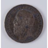 5 Mark 1876, Großherzog Friedrich I. von Baden, 900er Silber