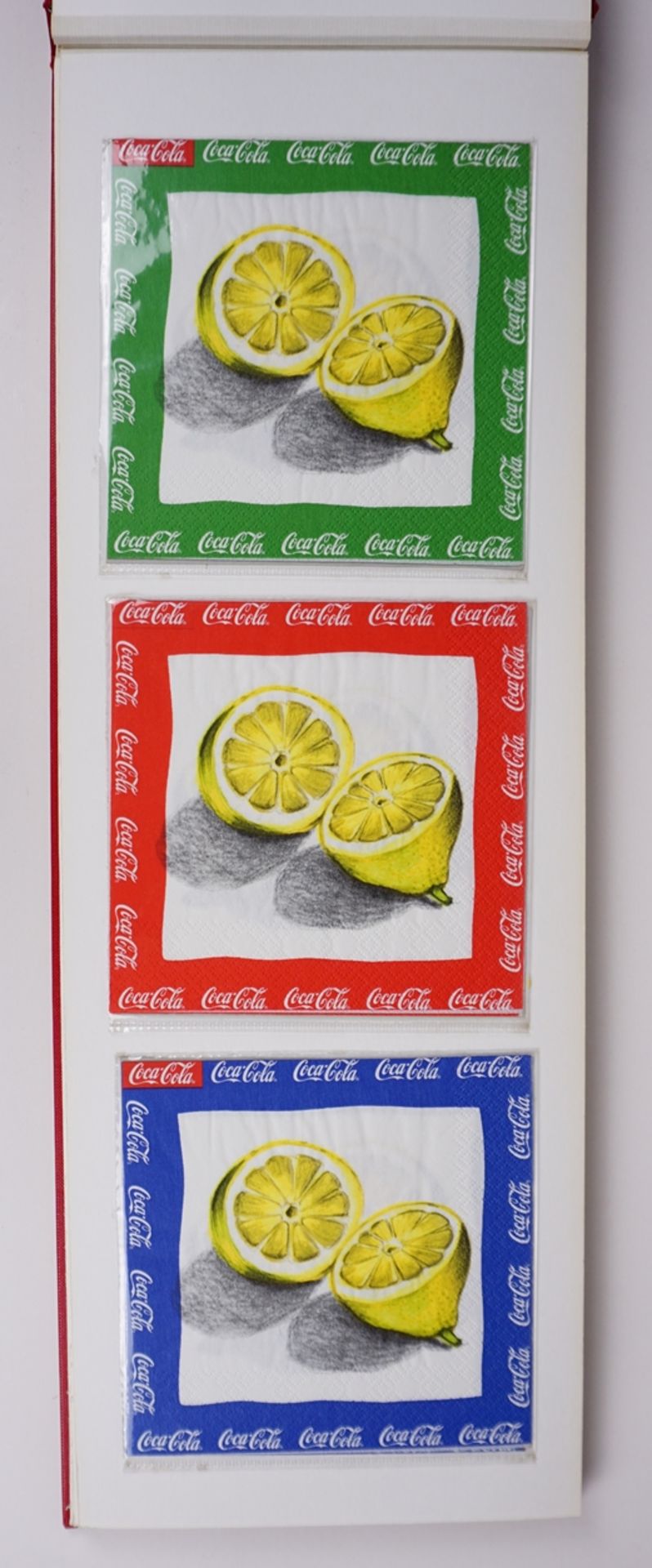 Sammlung von 35 Werbe-Servietten, Coca Cola, 1990er Jahre - Bild 4 aus 7