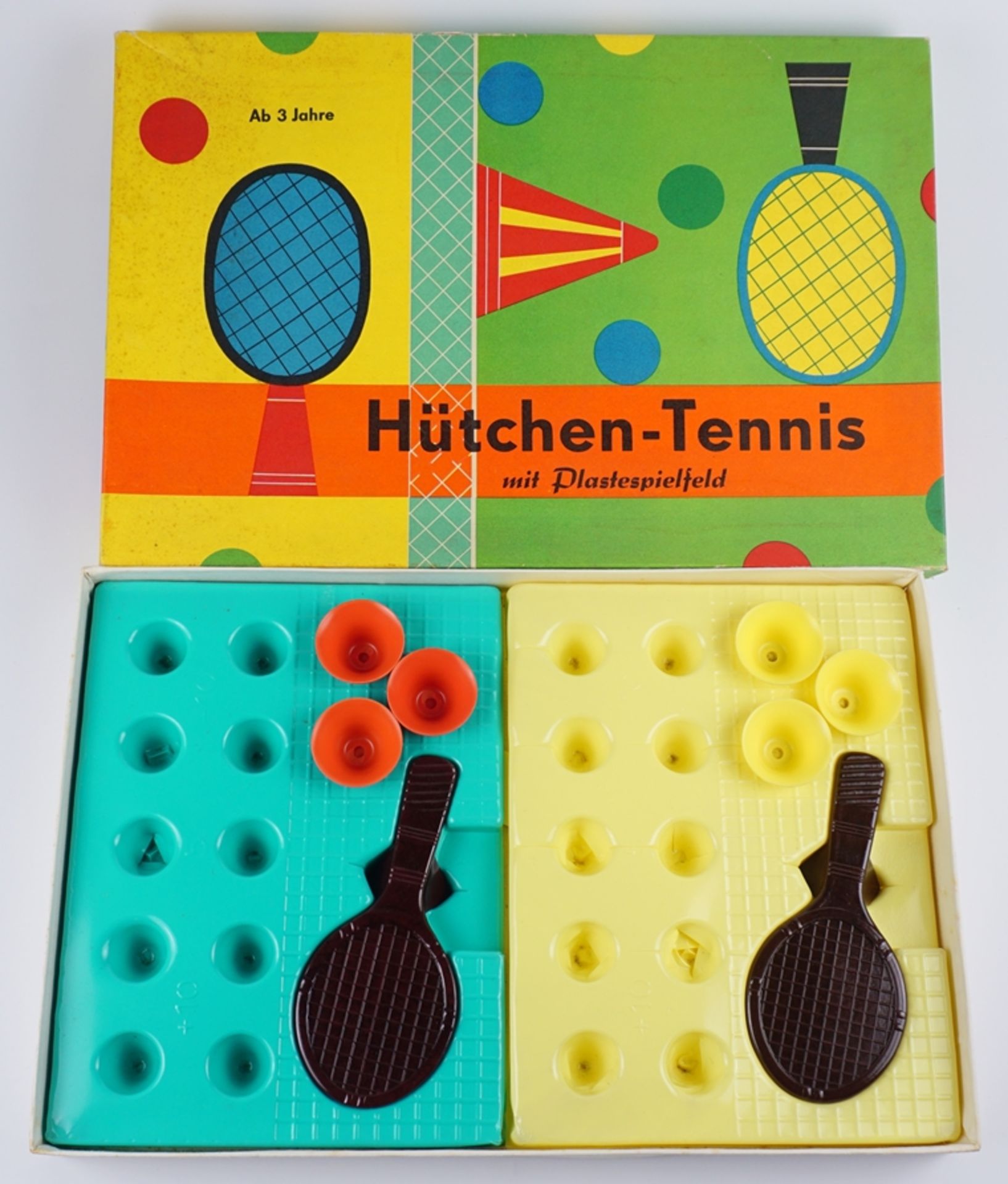 Hütchentennis und Hütchen-Spiel, DDR, jeweils  in OVP - Bild 5 aus 5