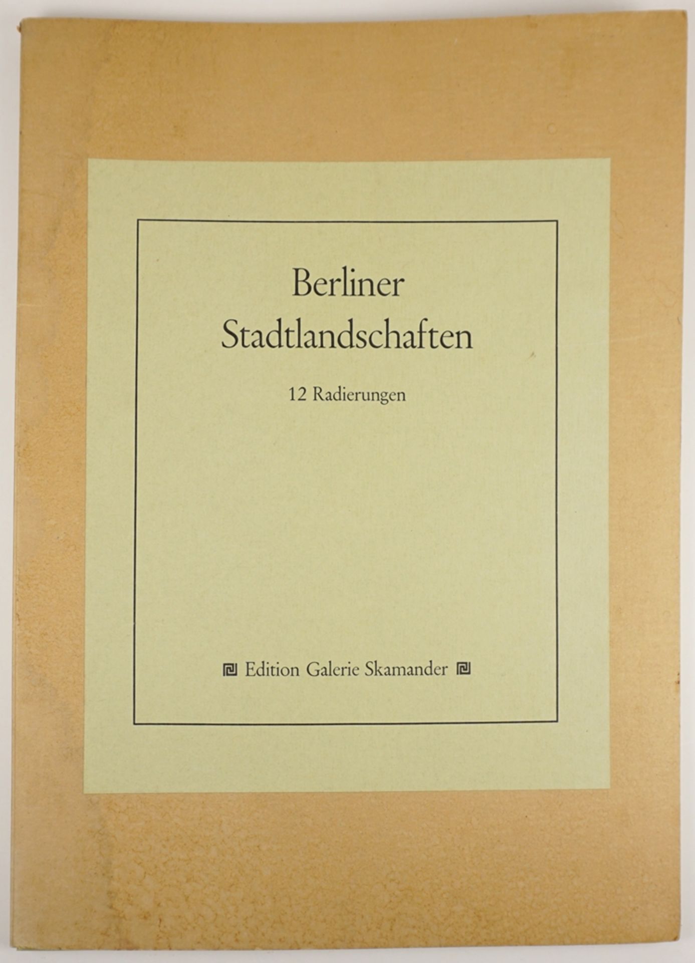 Berliner Stadtlandschaften, 9 (Farb-)Radierungen, 1973