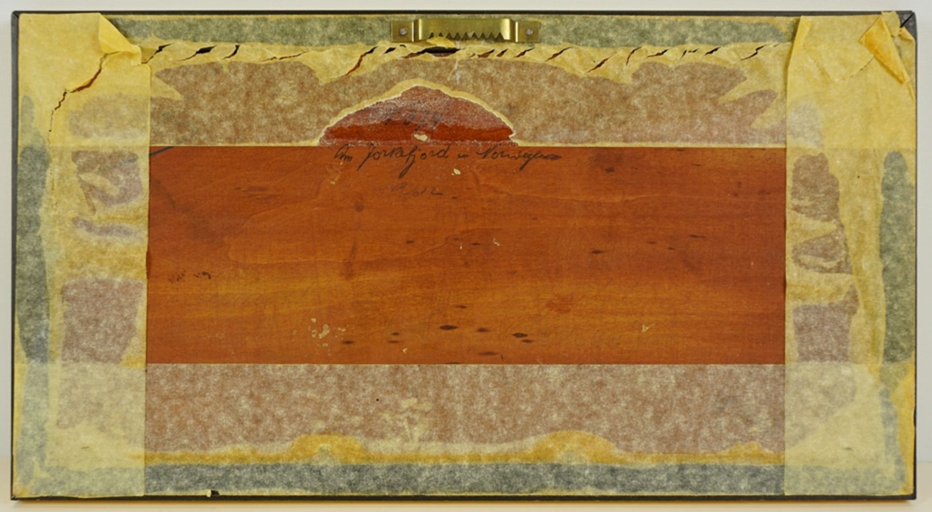 Karl Kaufmann (1843, Neuplachowitz - 1905, Wien), "Fjordlandschaft in Norwegen", Öl/Holz - Image 3 of 3