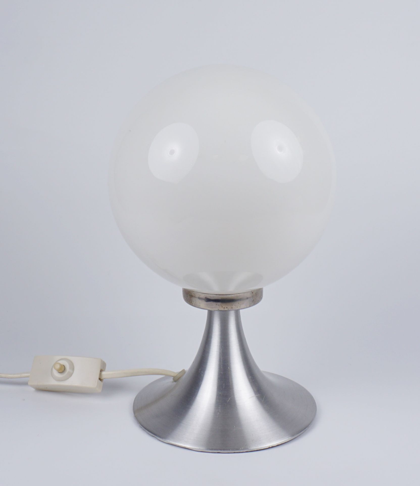 Kugel-Tischlampe, Space Age, 1960er Jahre, H.25,5cm