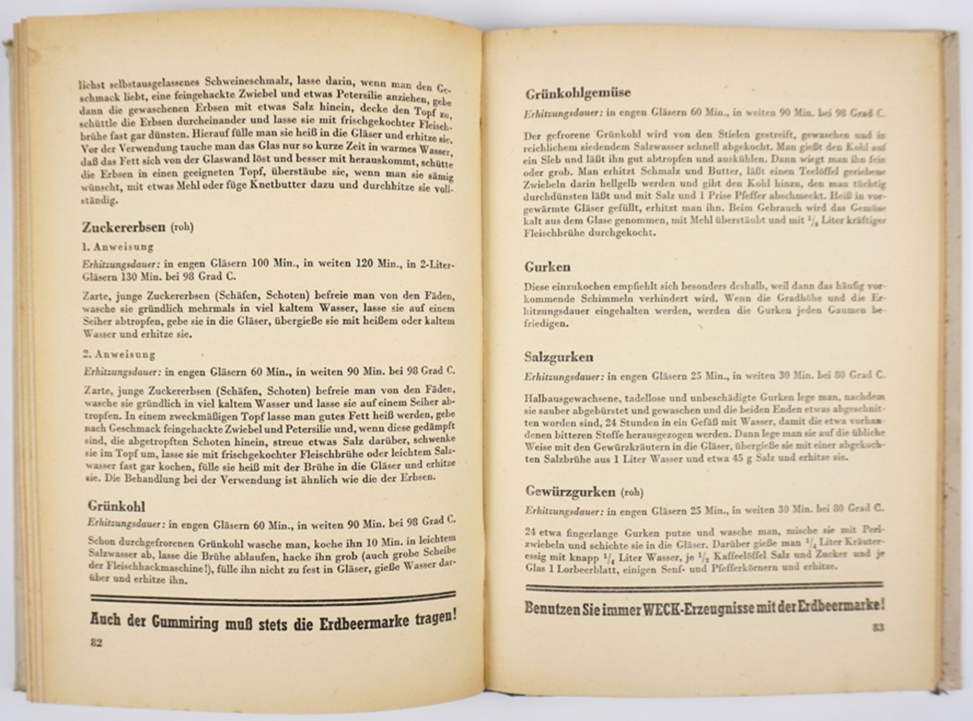 2 Bücher, Gesund durchs Obst und WECK- Anleutungen für das Einkochen, 1950er/1960er Jahre - Bild 2 aus 3