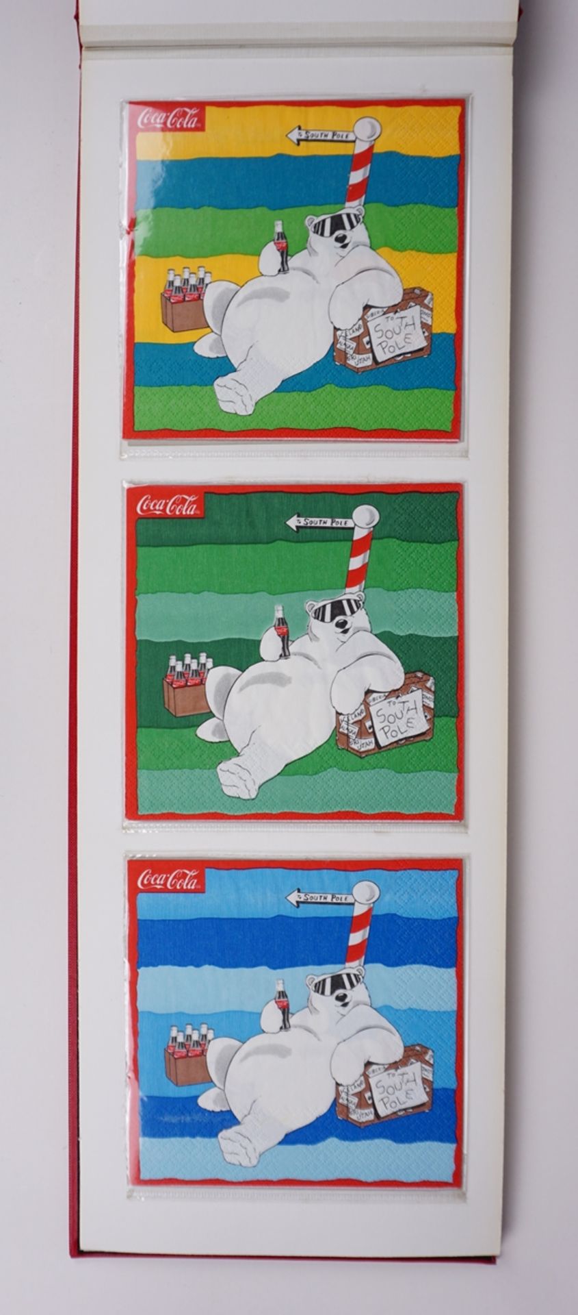 Sammlung von 35 Werbe-Servietten, Coca Cola, 1990er Jahre - Bild 5 aus 7