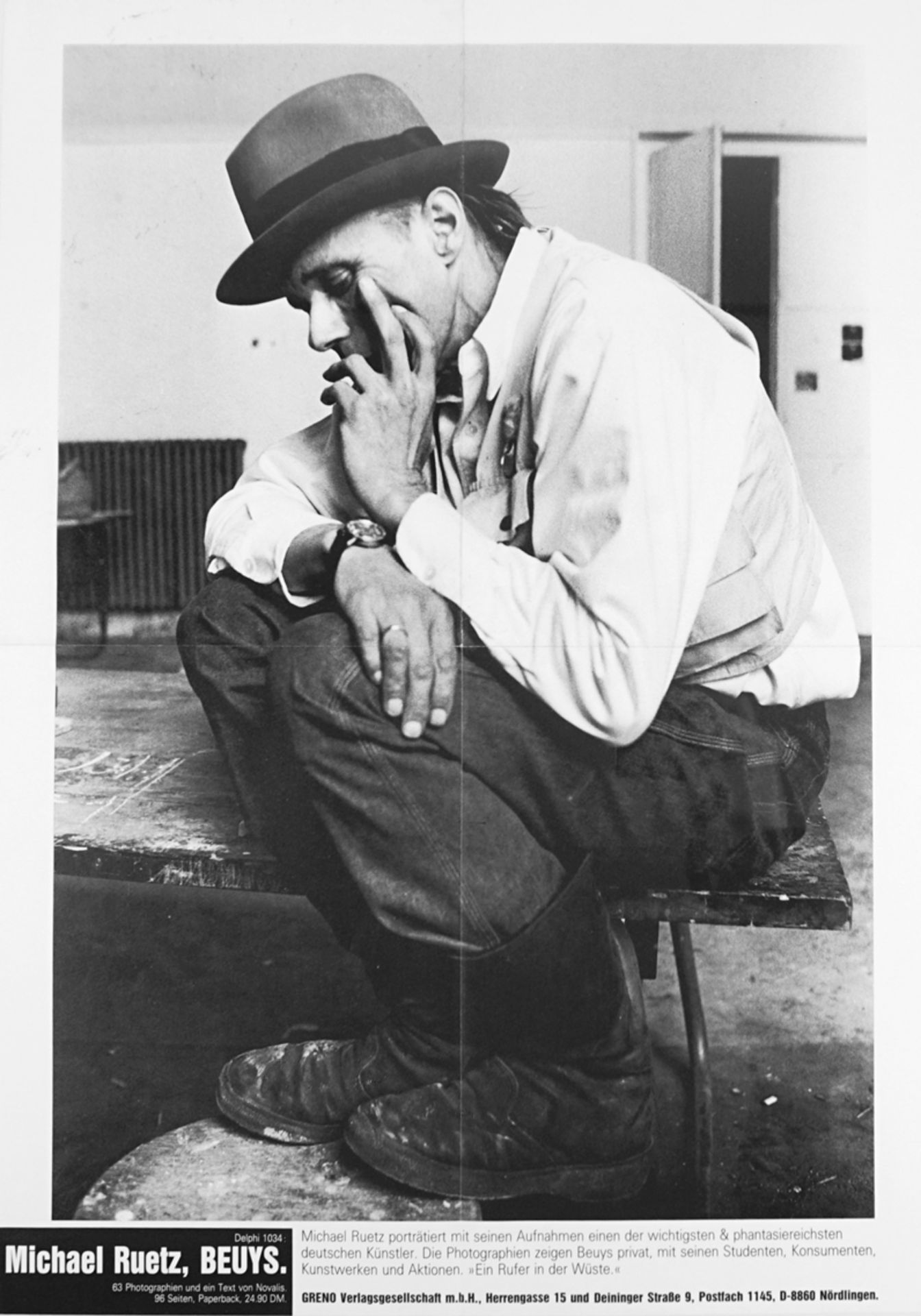 Michael Ruetz "Joseph Beuys", 1980er Jahre, Offset-Plakat