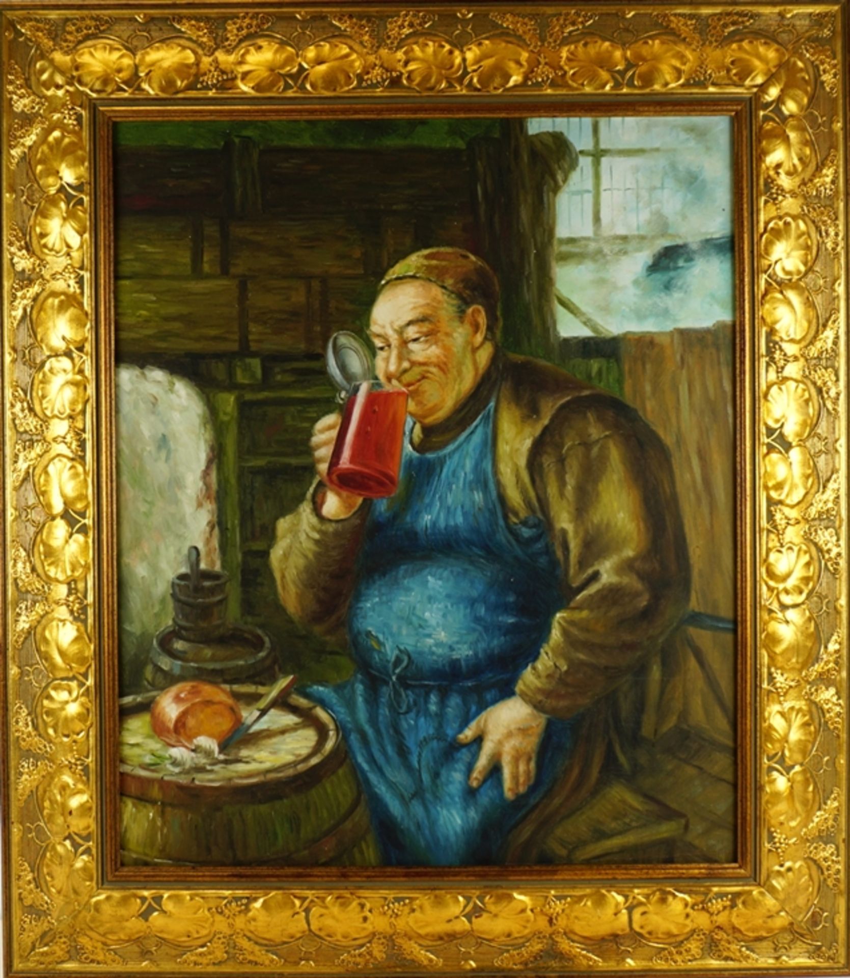 unsigniert, "Der Braumeister" nach Eduard von Grützner, 2. Hälfte 20. Jh., Acryl/Lwd.