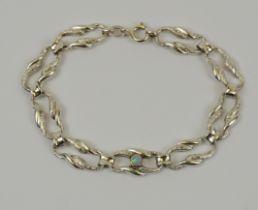 Armband mit Opal, 835er Silber, Gew.13,22g