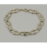 Armband mit Opal, 835er Silber, Gew.13,22g