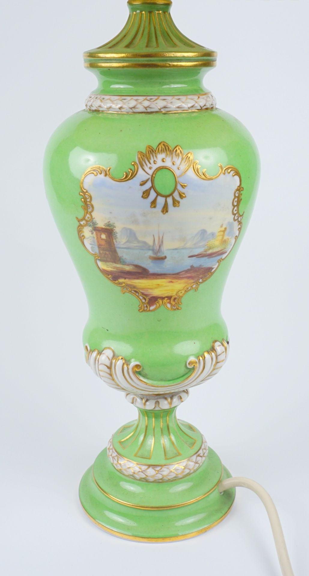 Lampe, Dresden Saxonia, Handmalerei, um 1890 - Bild 3 aus 3