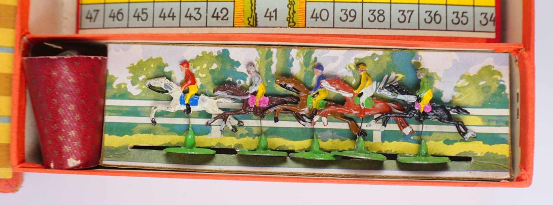 "Das grosse Pferde-Rennen", Schmidt Spiele, München, Ausgabe mit Zinnfiguren, 1960er Jahre - Bild 4 aus 4