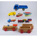 umfangreiches Konvolut Spielzeug, überwiegend Holz, 1950er/1960er Jahre