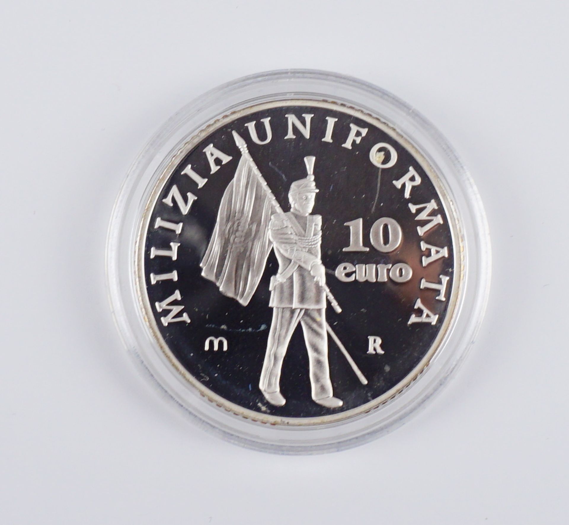 10 Euro, San Marino, Militäruniform, 2005, 925er Silber