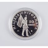 10 Euro, San Marino, Militäruniform, 2005, 925er Silber