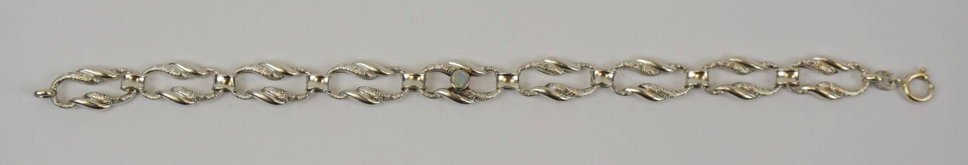 Armband mit Opal, 835er Silber, Gew.13,22g - Bild 3 aus 3