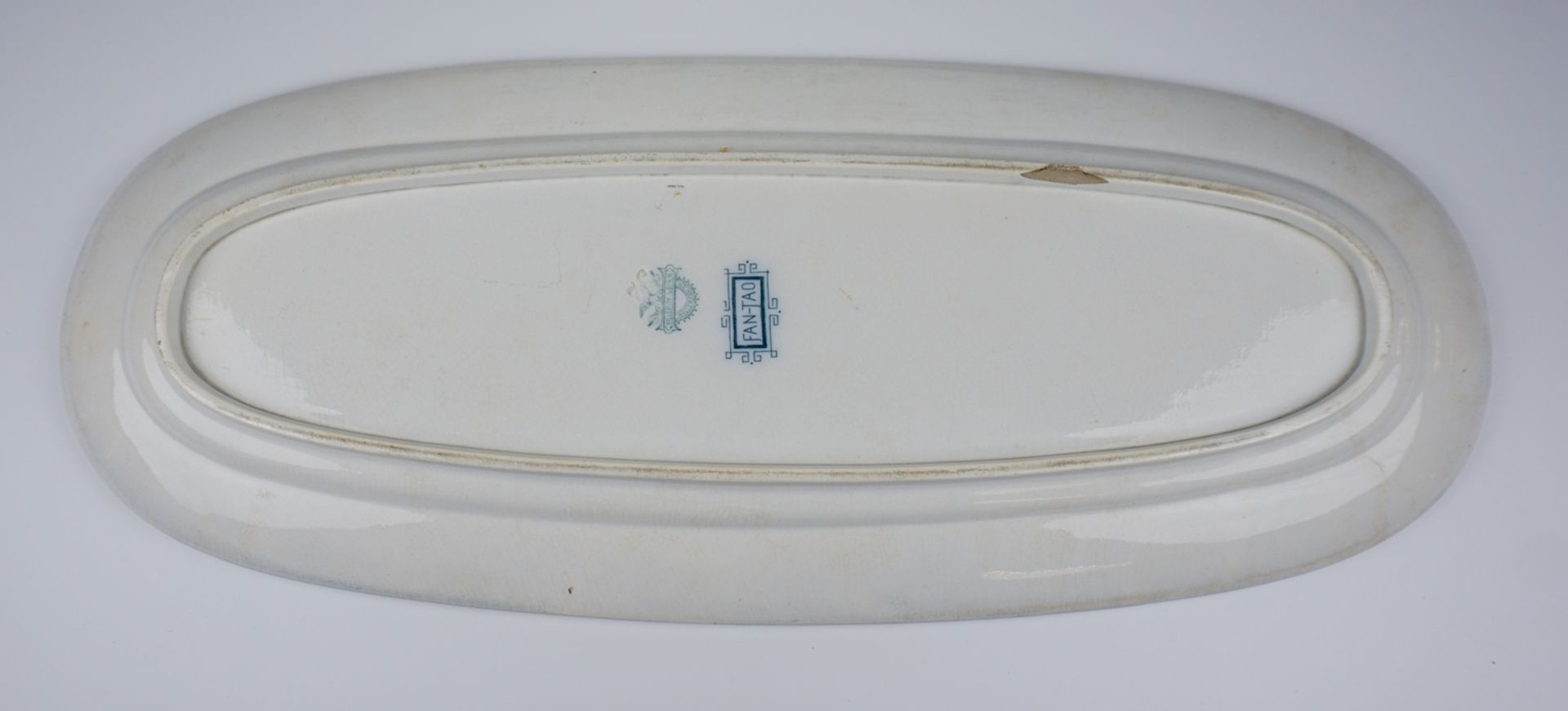 2 große Platten, Dekor FAN-TAO, Villeroy&Boch, Wallerfangen, 1920er Jahre - Bild 2 aus 2