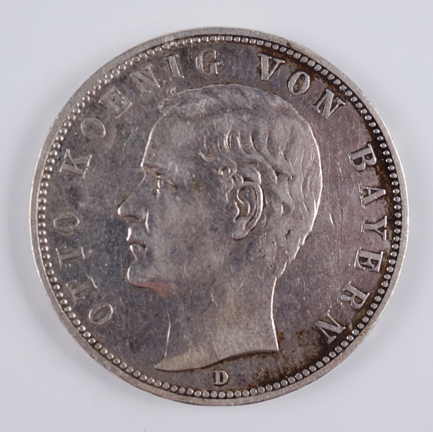 5 Mark 1904, Otto, König von Bayern, 900er Silber