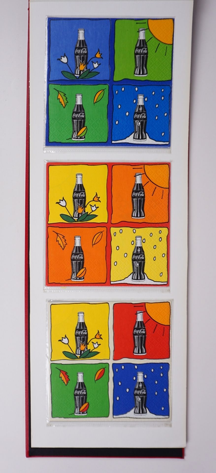 Sammlung von 35 Werbe-Servietten, Coca Cola, 1990er Jahre - Bild 7 aus 7