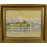 Heribert Bahndorf (1877-1947), "Wasserburg am Bodensee", 1946, Pastell/Karton