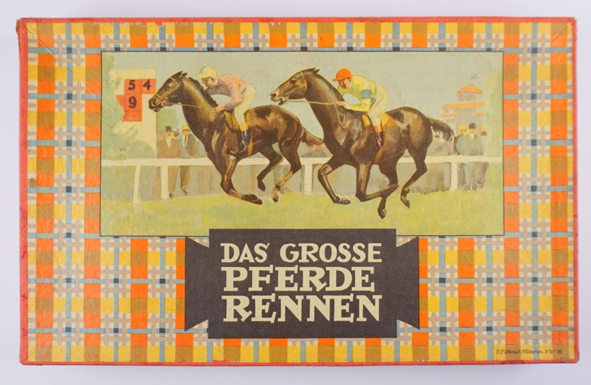 "Das grosse Pferde-Rennen", Schmidt Spiele, München, Ausgabe mit Zinnfiguren, 1960er Jahre - Bild 2 aus 4