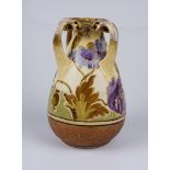 Henkelvase, wohl Amphora Werke, Turn Teplitz, Jugendstil um 1900