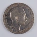 3 Mark 1909, Wilhelm II, Preussen, 900er Silber